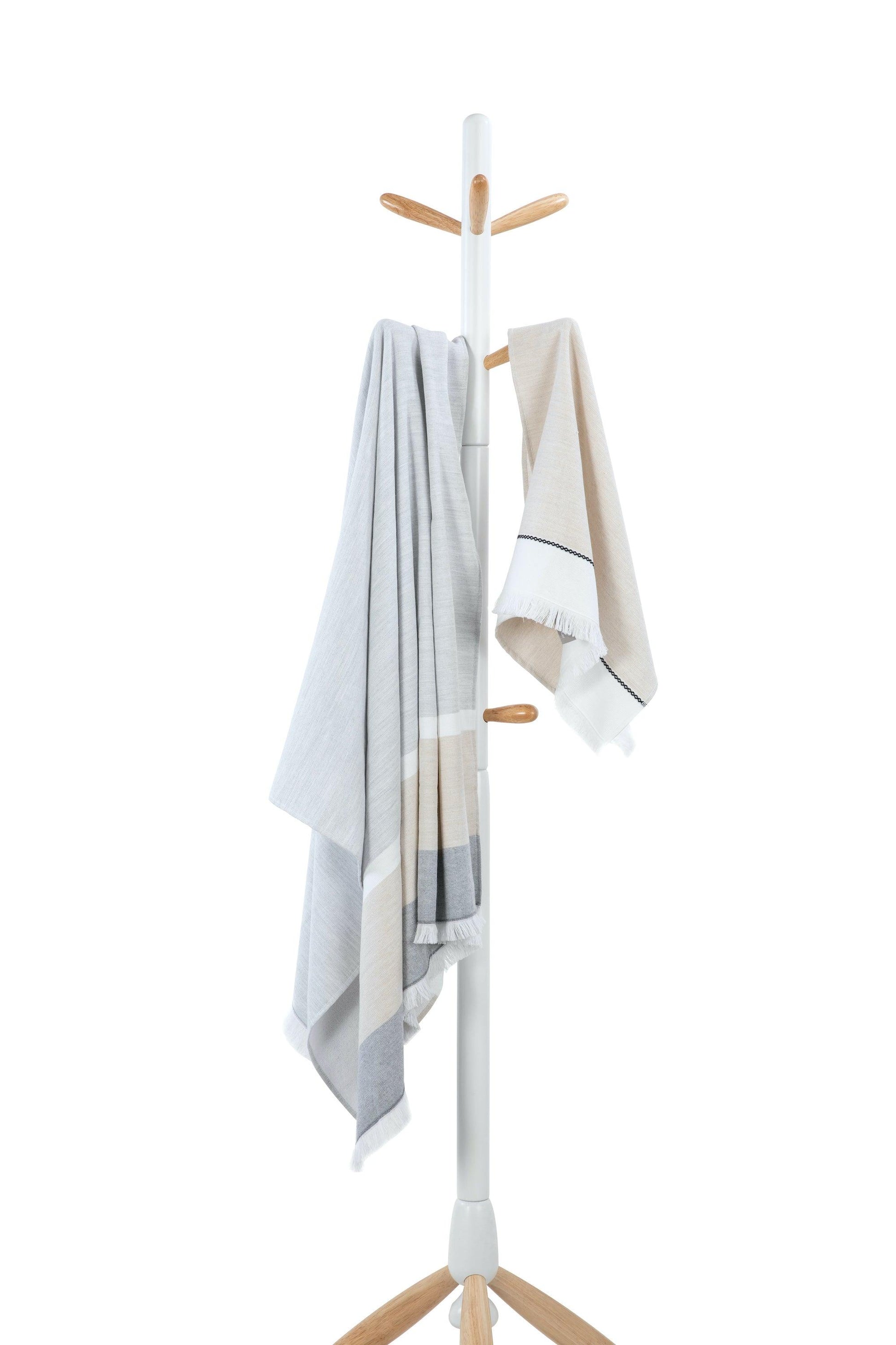 XL Bath Towel - Linen Beige & Gray - BeachPerfect.de